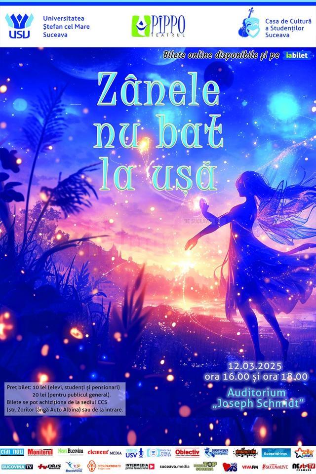 Spectacolul de teatru ”Zânele nu bat la ușă”, pus în scenă de studenți ai USV