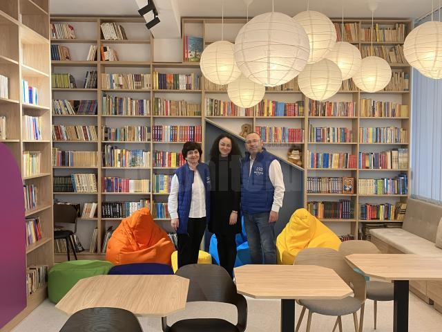 Bibliotecă modernizată cu o donație de 28.000 euro, la LPS Suceava