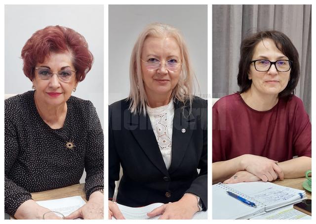 Secretarul general dr. Irina Badrajan și vicepreședinții dr. Mirela Oniceanu și dr. Lăcrămioara Mercore