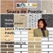 Dialog despre poezie cu poeta Laura Francisca Pavel, la Seara de Poezie de vineri, organizată ...