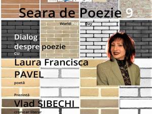 Dialog despre poezie cu poeta Laura Francisca Pavel, la Seara de Poezie de vineri, organizată de Casa de Poezie Light of ink