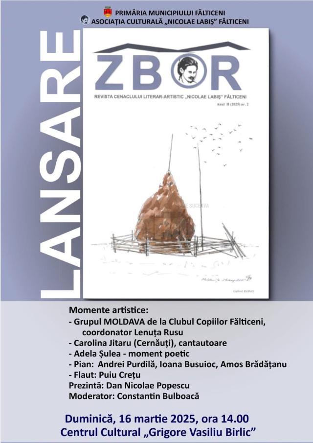 Lansarea revistei „Zbor”, la Fălticeni