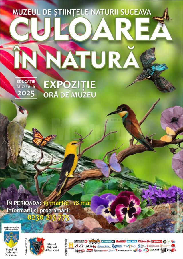 „Culoarea în natură”, expoziție temporară la Muzeul de Științele Naturii din Suceava