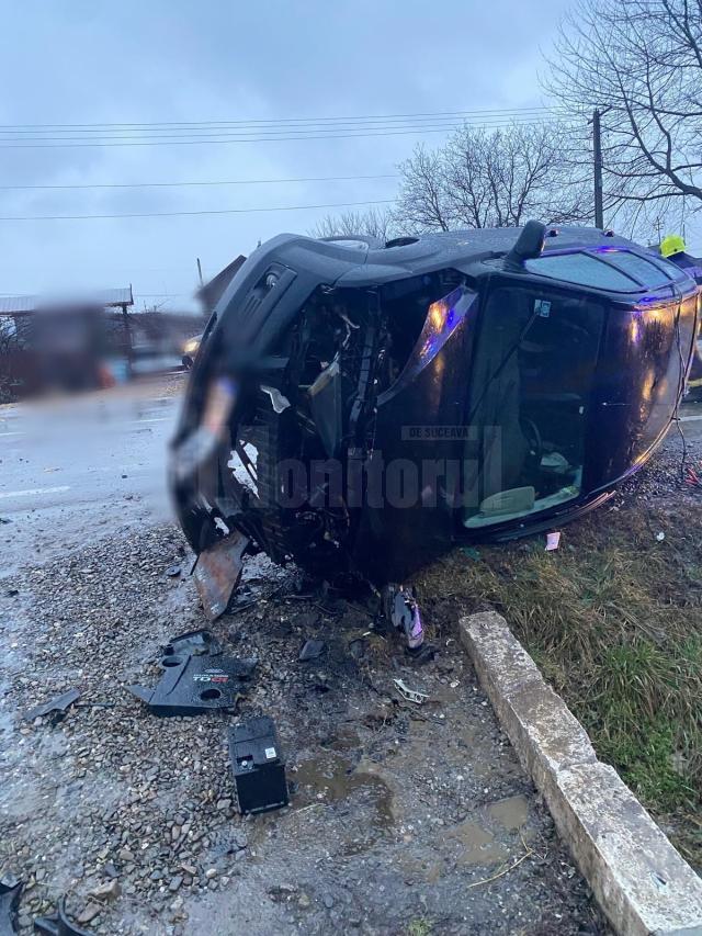 Accident pe E85, la Oniceni, comuna Forăști