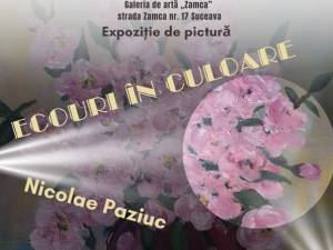 Expoziția de pictură „Ecouri în culoare”, realizată de Nicolae Paziuc, la Galeria de artă „Zamca”