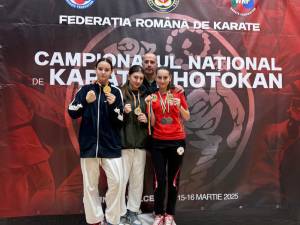 Rezultat de excepție pentru echipa de kata feminin juniori I la Campionatul Național de Shotokan