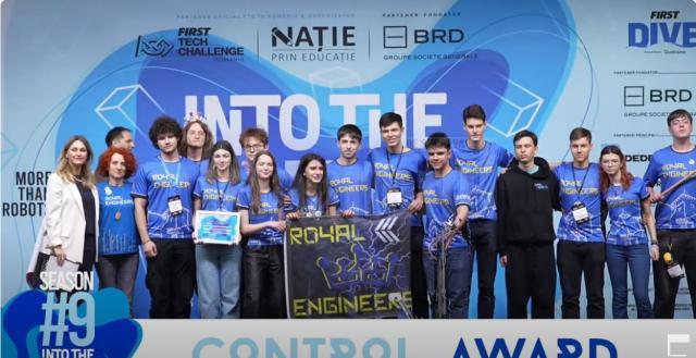 Echipa suceveană Royal Engineers, pe podium la Campionatul Național de Robotică FIRST Tech Challenge România