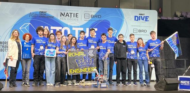 Echipa suceveană Royal Engineers, pe podium la Campionatul Național de Robotică FIRST Tech Challenge România