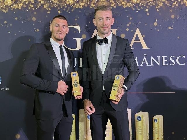 Andrei Cornea și colegul său de barcă, Florin Enache, s-au aflat printre laureații Galei Sportului Românesc