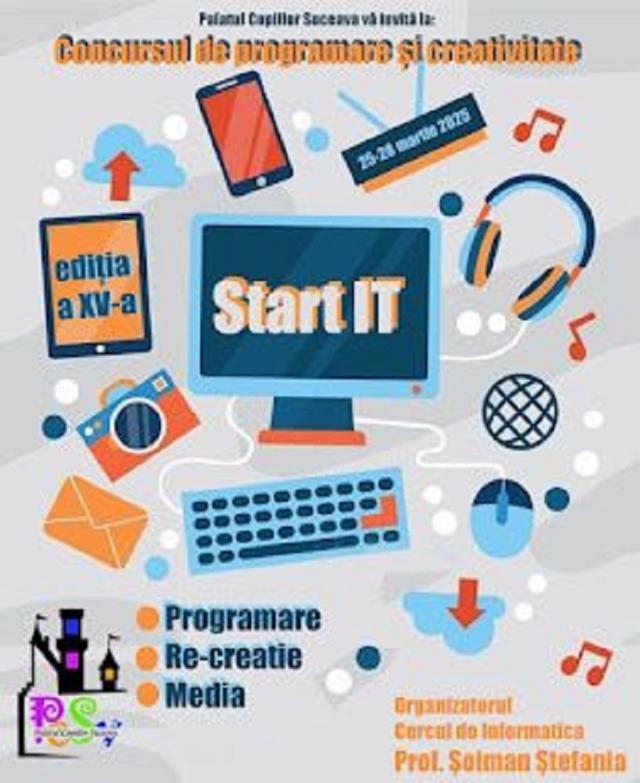 Concursul de programare și creativitate „StartIT”, organizat de Palatul Copiilor Suceava