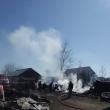 Incendiu violent, pornit de la o afumătoare