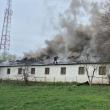 Incendiu uriaș la un atelier de mobilă