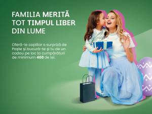 Paște alături de familie, la Iulius Mall Suceava, cu atmosferă de sărbătoare și premii la cumpărături