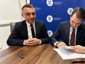 Primarul Marius Rîpan și ministrul Energiei, Sebastian Burduja