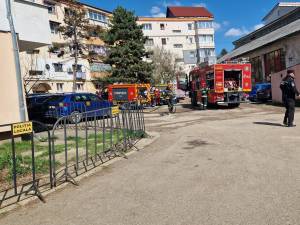 Incendiu în bucătăria unui apartament din Suceava