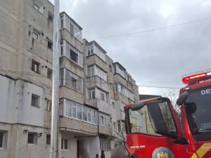 Incendiu la o garsonieră din Fălticeni