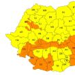 Cod galben și portocaliu de vreme rea, cu vânt puternic și ninsori, în întreaga țară