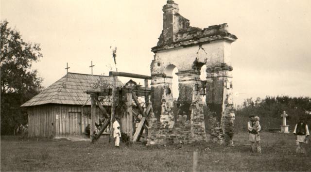 Refacerea bisericii ctitorite de Ștefan cel Mare la Bădeuți-Milișăuți, distrusă în Primul Război Mondial