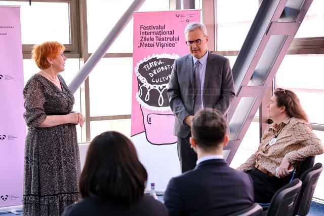 Teatrul sucevean ”Matei Vișniec”, vizitat de Ambasadorul Franței în România