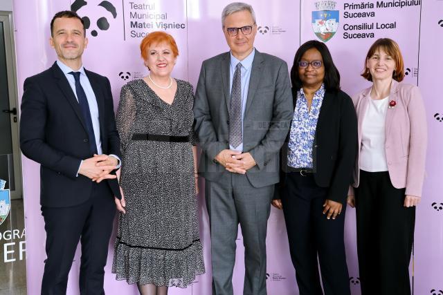 Teatrul sucevean ”Matei Vișniec”, vizitat de Ambasadorul Franței în România