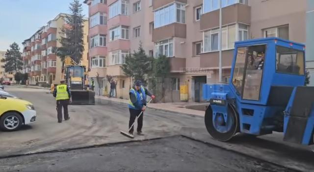 Lucrări de reabilitare pe strada Păcii