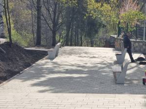 În ciuda mobilizării de forțe, aleea de acces spre Cetate prin Parcul Șipote nu poate fi finalizată până la Paște