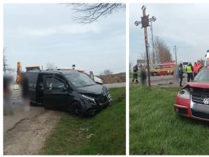 Două femei rănite, după un accident între un autoturism și o autoutilitară