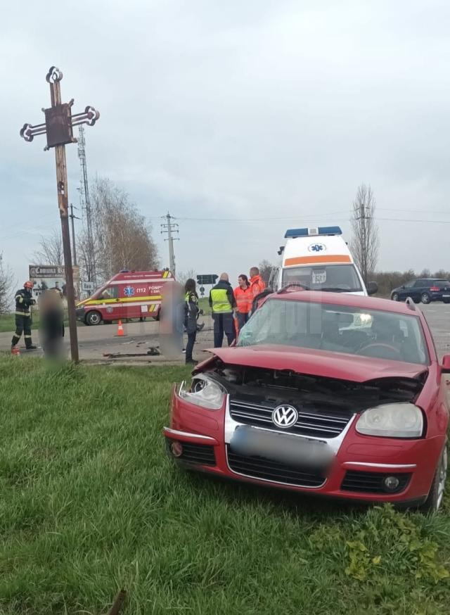 VW condus de șoferiță
