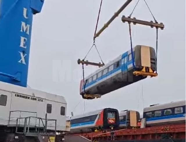 Primul lot de trenuri private ajuns în România