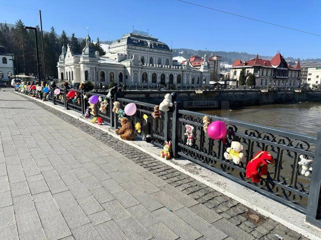 La Vatra Dornei a fost organizată acțiunea caritabilă „Podul cu jucării”