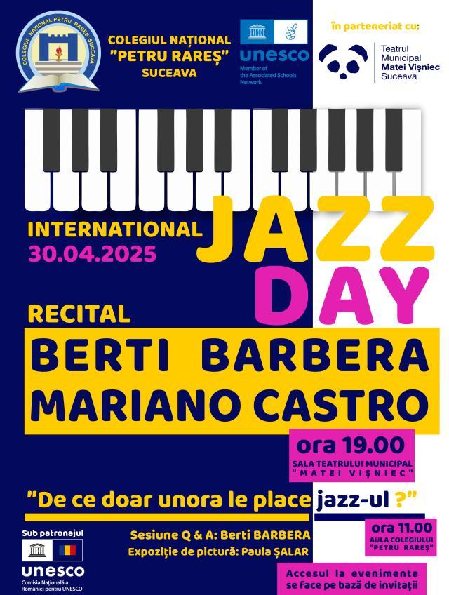 Ziua Internațională a Jazzului, la Suceava