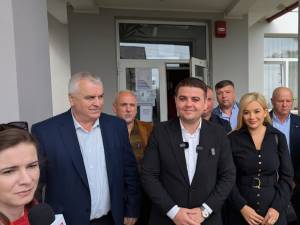 Președintele PSD Suceava, la vot alături de soție și colegi de partid