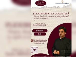 Conferința „Flexibilitatea cognitivă – Despre beneficiile smereniei în plan profesional, în cuplu și în familie”