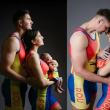 Ședință foto memorabilă cu primul copil al olimpicilor canotori, Ionela și Marius Cozmiuc 1