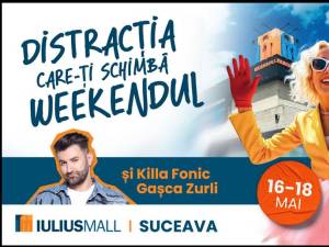 Killa Fonic, Smiley şi Gaşca Zurli vin la Iulius Mall Suceava, în perioada 16-18 mai!