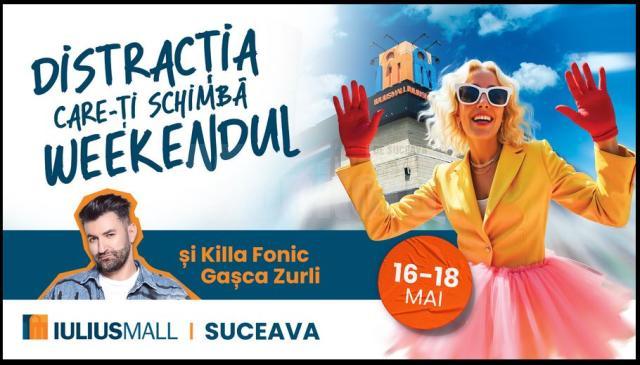 Killa Fonic, Smiley şi Gaşca Zurli vin la Iulius Mall Suceava, în perioada 16-18 mai!