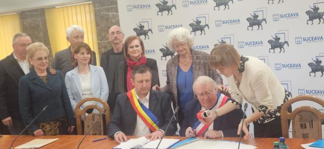 Noua „Carte de Înfrățire” între orașele Suceava și Laval, semnată la 15 ani de parteneriat