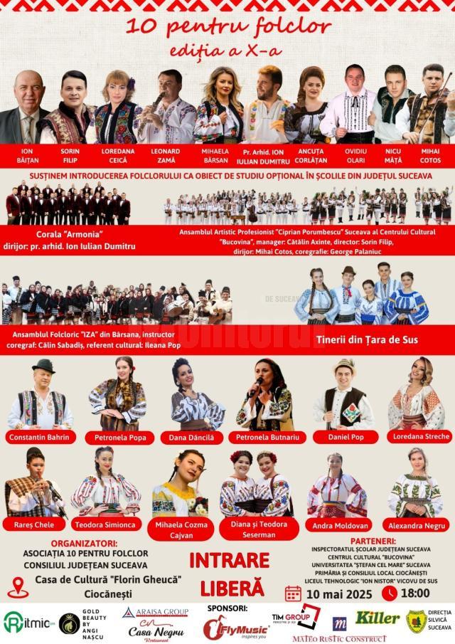 Caravana „10 pentru folclor” pornește la drum prin mai multe localități din județ