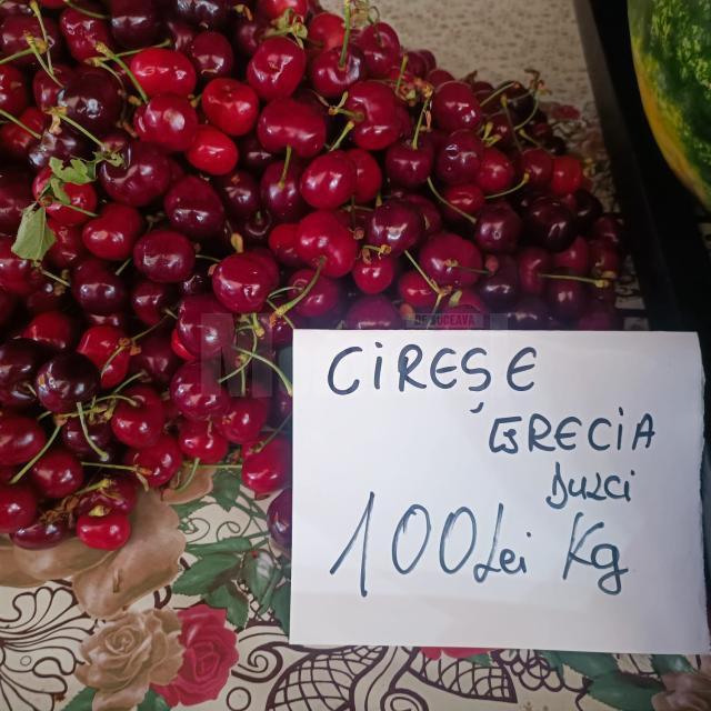 Au apărut cireșele pe piața suceveană