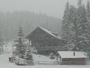 Iarna s-a reîntors în zonele montane din județul Suceava