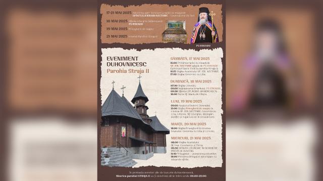 Un fragment din moaștele Sf. Ierarh Nectarie va ajunge la Biserica parohială Straja II