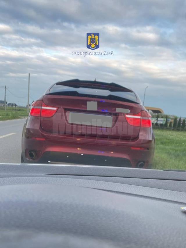 Autoturismul BMW X6 condus de vitezoman
