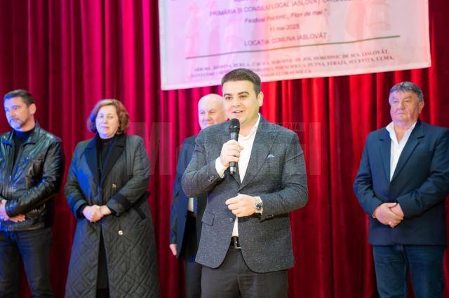 Presedintele CJ Suceava, Gheorghe Soldan, a participat la Festivalul Flori de Mari de la Iaslovăț
