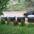 Gunoi aruncat din mașină, la un punct de colectare a deșeurilor - exemplu negativ dat de ...