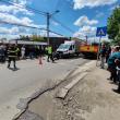 O tânără pe motocicletă, accidentată în fața unei treceri de pietoni