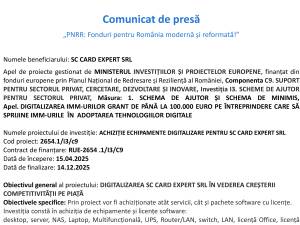 „PNRR: Fonduri pentru România modernă și reformată!”