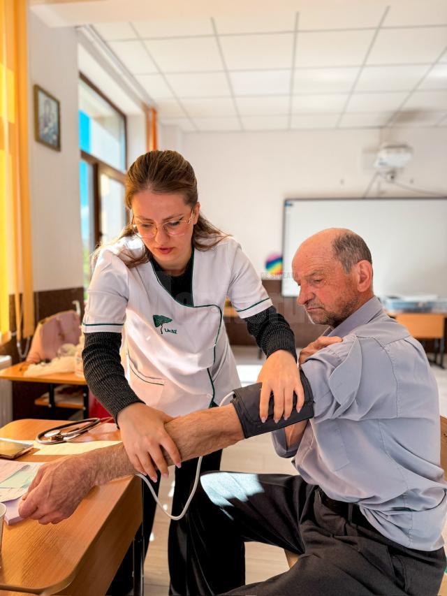 Aproape 200 de adulți și copii din Poiana Stampei au fost consultați și investigați gratuit de Caravana cu medici