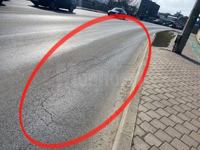 Probleme semnalate la axul principal în privința asfaltărilor efectuate în 2022 - 2023