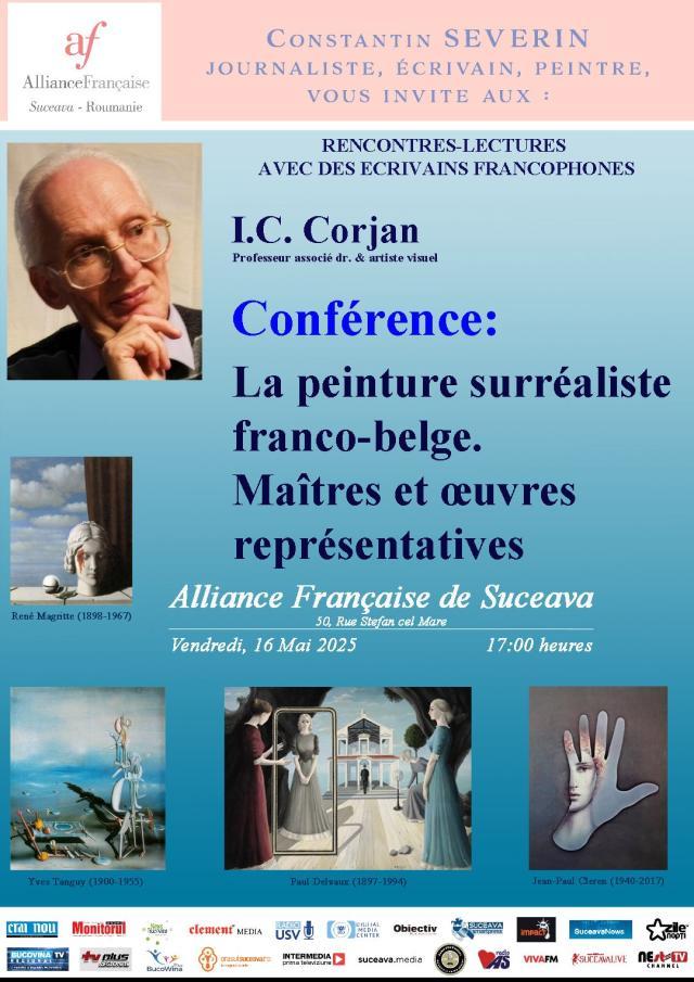 Universitarul Ionel C. Corjan, invitat astăzi la o conferință organizată de Alianța Franceză din Suceava