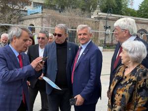 Constantin Luchian a fost prezent la dezvelirea plăcii comemorative dedicată deținuților politici care au reconstruit Cazinoul din Constanța